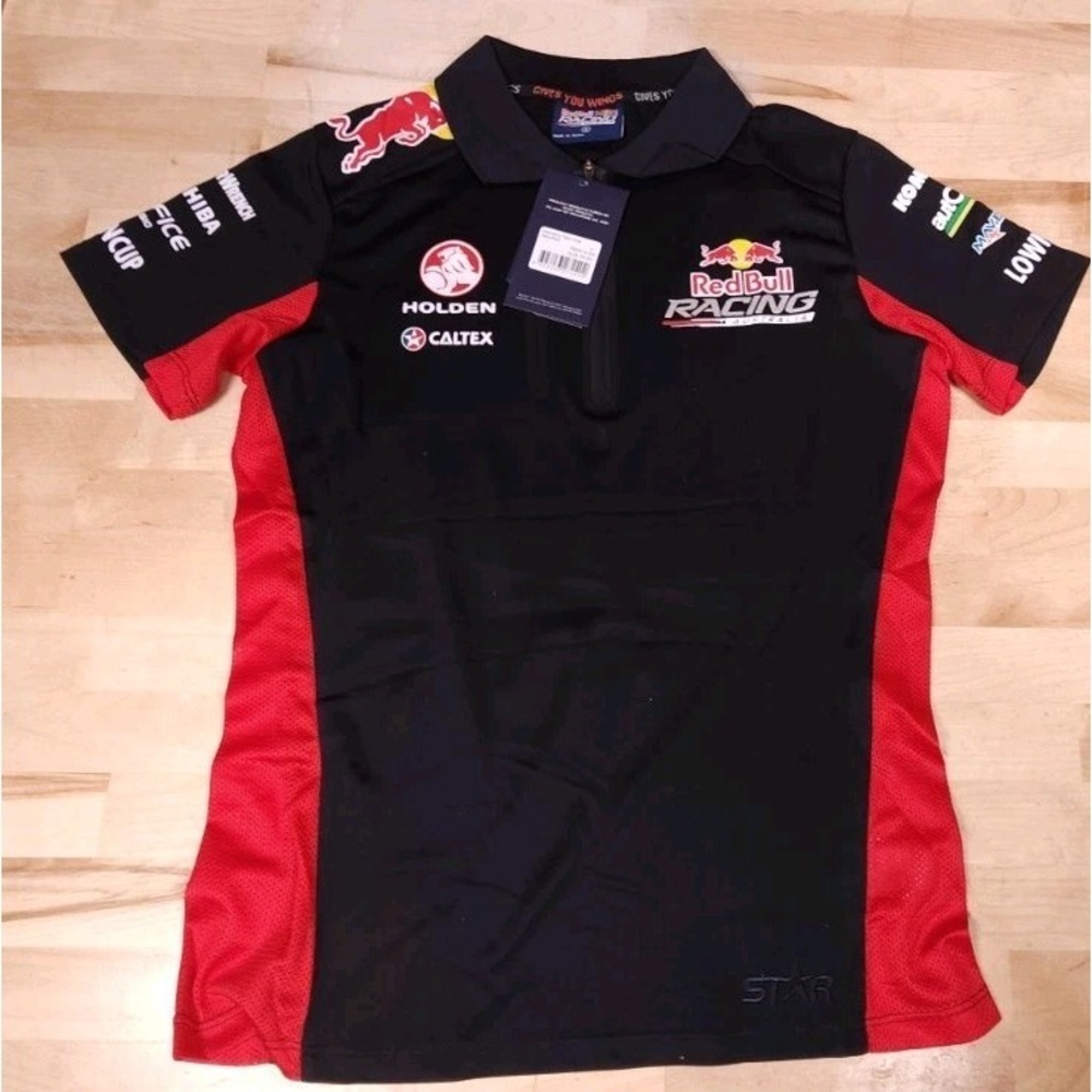 Red Bull Racing Holden V8 Supercars Australia Polo‎ Shirt Womens Size 8 NEW